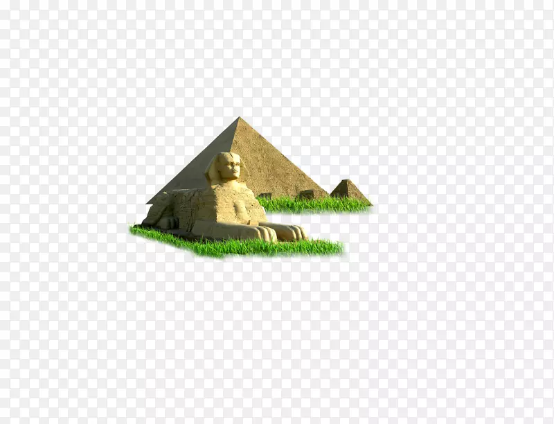 古埃及金字塔埃菲尔铁塔上的大狮身人面像金字塔上的草