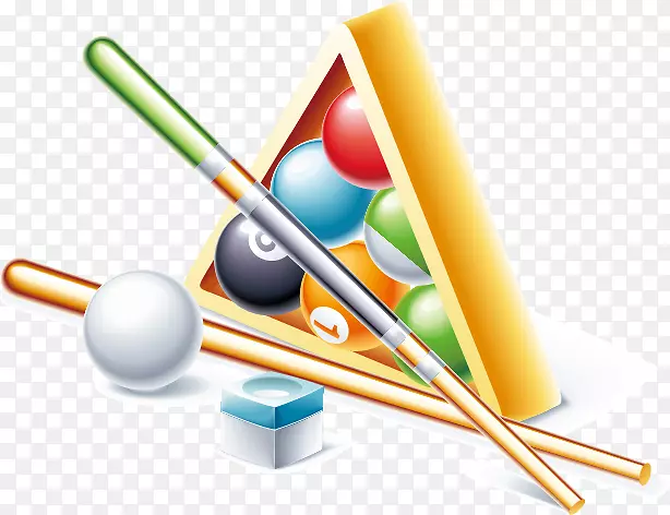 台球球杆台球-台球球杆三角形图案