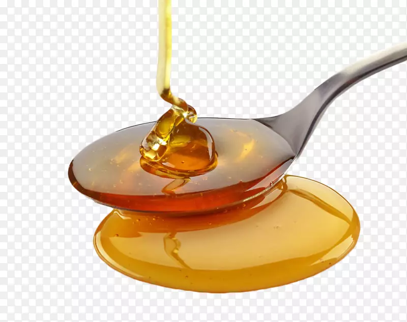 蜜蜂蜂蜜配方面膜咳嗽匙和蜂蜜