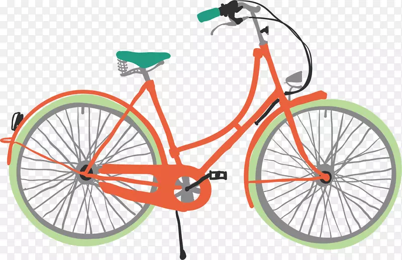 自行车版税-免费摄影插图.卡通自行车