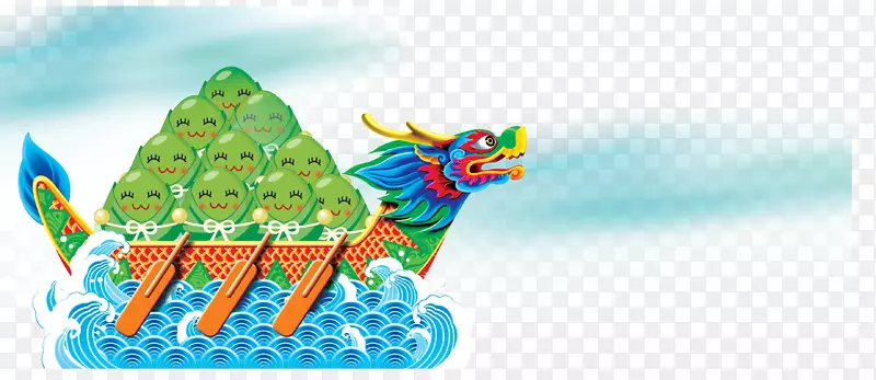 粽子端午节b龙舟插画-龙舟节饺子龙舟比赛