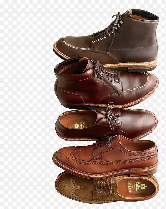 正装鞋皮靴奥尔登鞋公司-男式棕色鞋