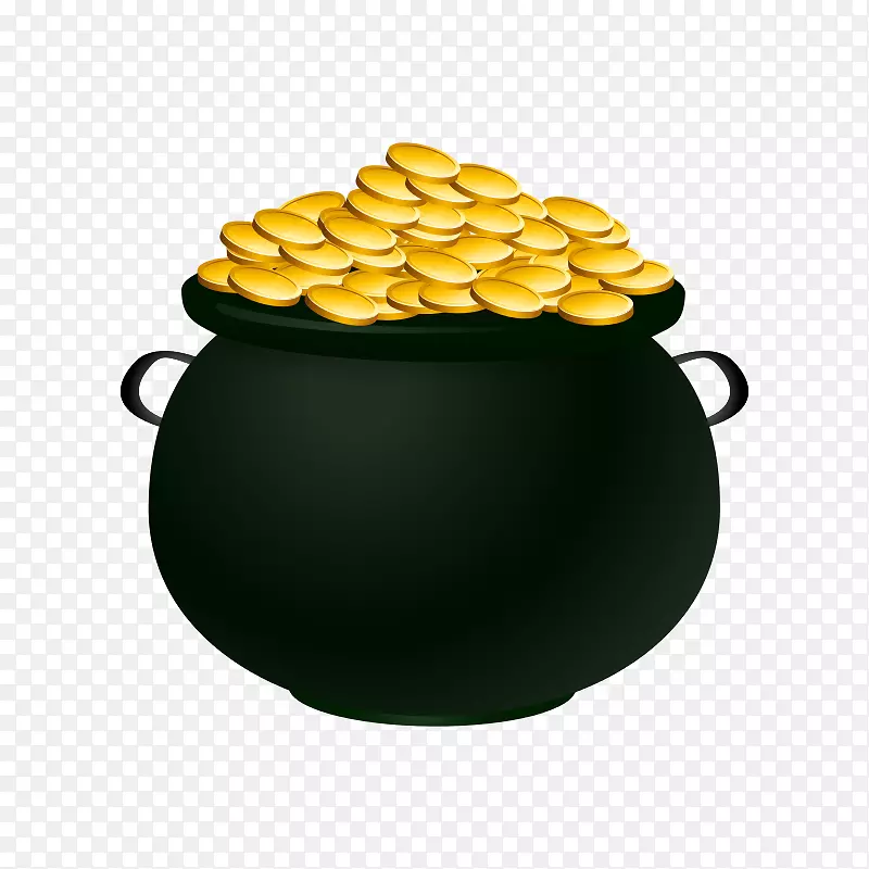 金币夹子艺术-金币罐