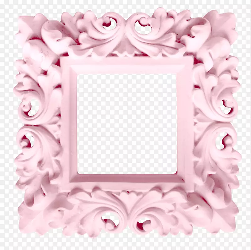 画框图案-美丽的粉红框边框设计