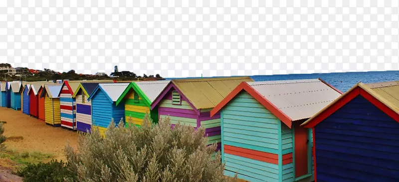 布莱顿海滩盒海滩小屋海滩房屋-海滨小镇
