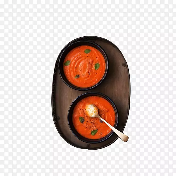 番茄汤泰国料理汤卡凯罗马番茄水果汤-番茄胡椒酱