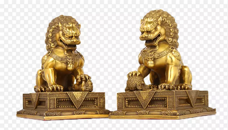 守护神狮子雕像壁秀宫门狮