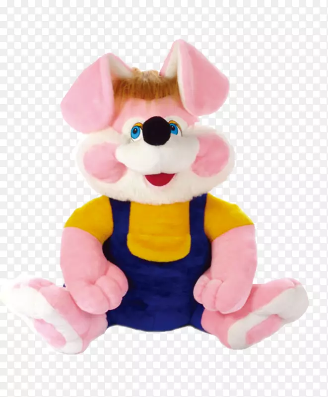 毛绒玩具手帕夹艺术-粉红色兔子