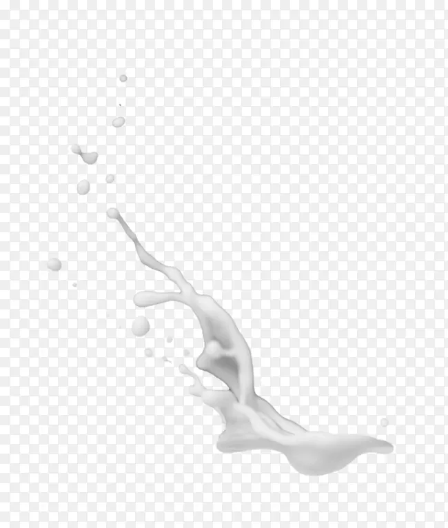 白色黑色图案-牛奶飞溅模板