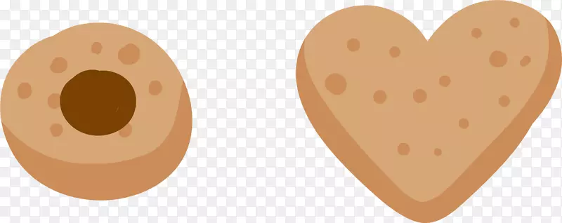 食物桃子字体-巧克力心形饼干