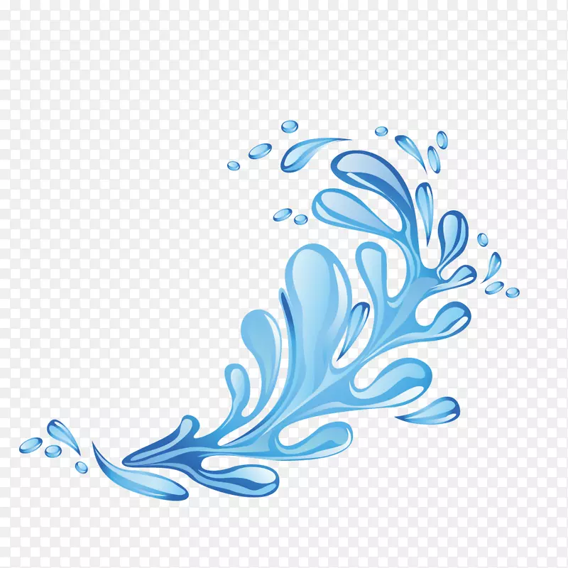 液滴图形设计-漂亮水滴