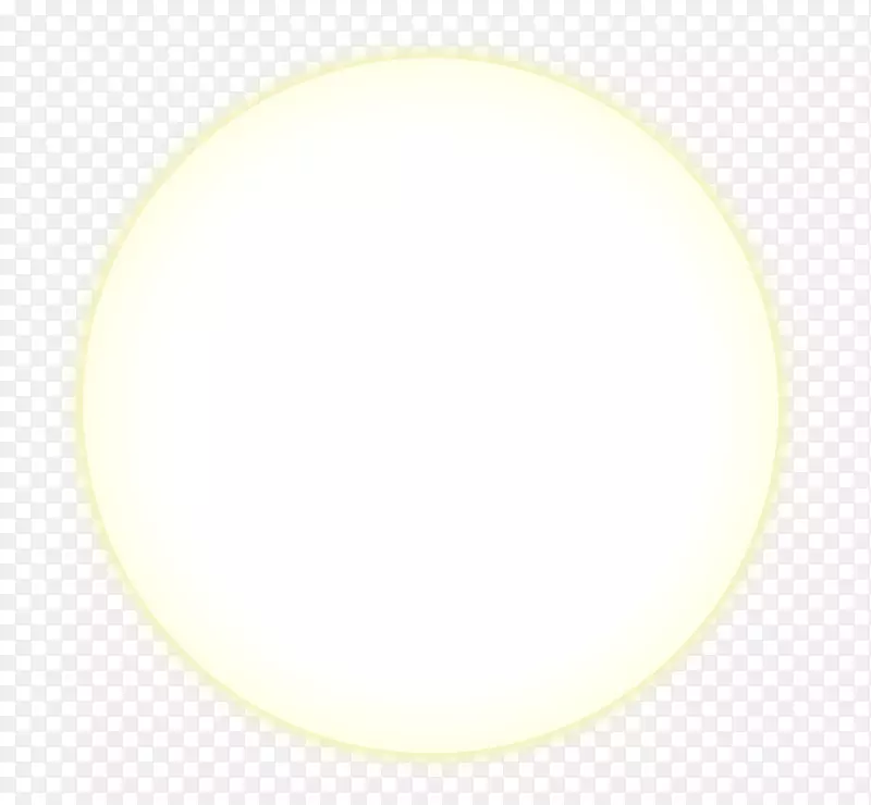 材质圆字体-黄色发光月亮