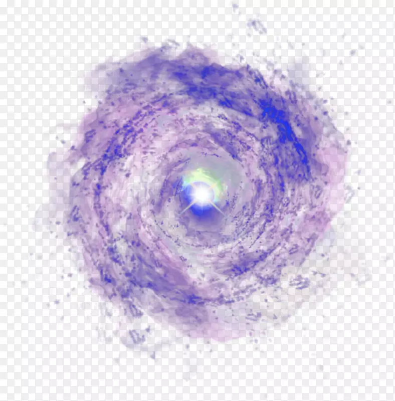 螺旋星系银河剪贴画-绽放的紫色光环宇宙