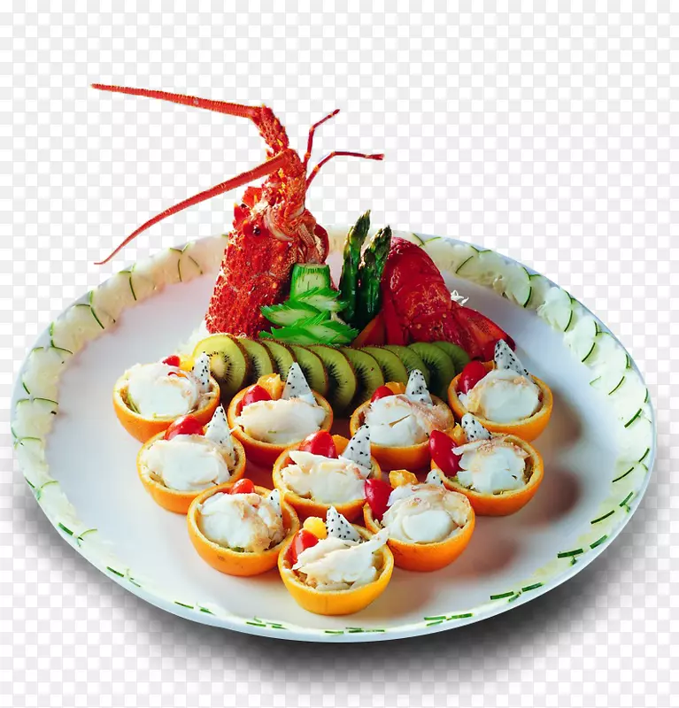 料理海鲜香菇原料-精致龙虾