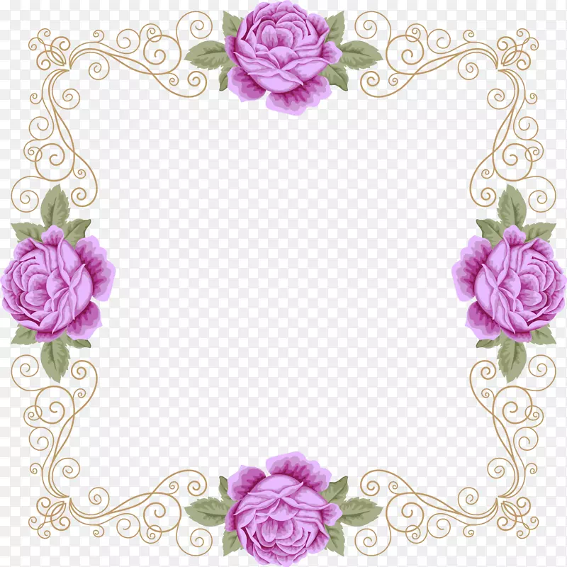 婚礼邀请花园玫瑰紫罗兰-紫色新鲜花架