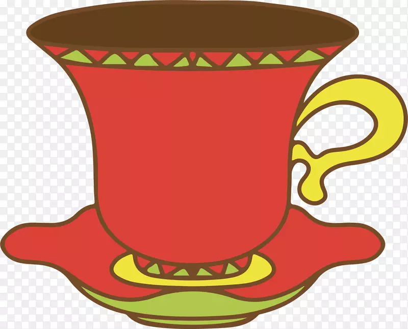 咖啡杯茶杯夹艺术手绘红茶杯