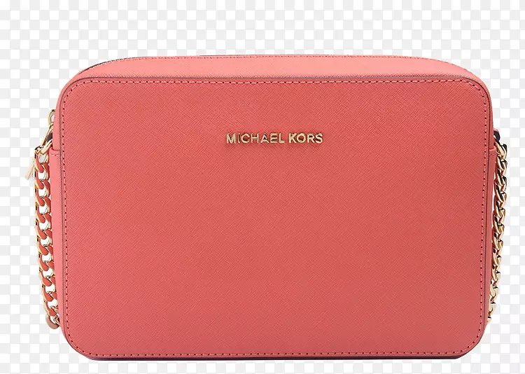 手提包迈克尔科尔斯皮革钱包-迈克尔科尔斯皮革ms。送信袋粉红色葡萄柚