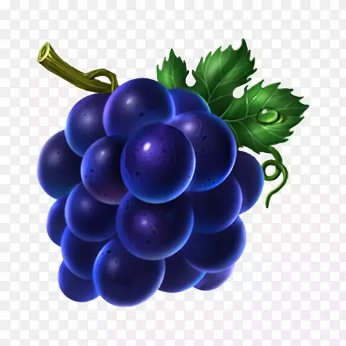 葡萄图标-一串新鲜葡萄