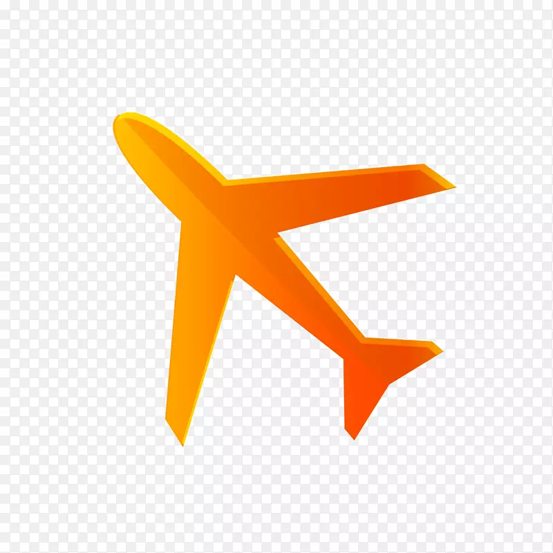 飞机图标-橙色飞机图标
