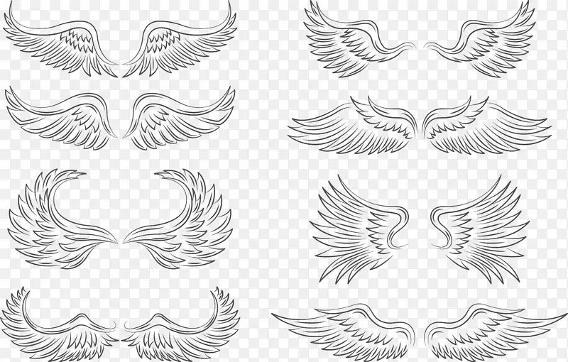 翅膀羽毛图标-创意翅膀收藏