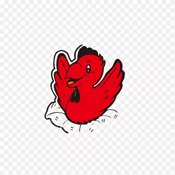 鸡鸟卡通剪辑艺术-鸟巢