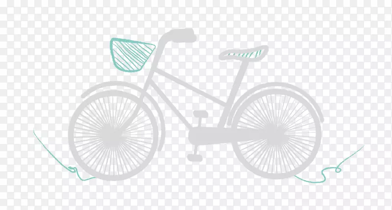 品牌图案-粉笔材料自行车