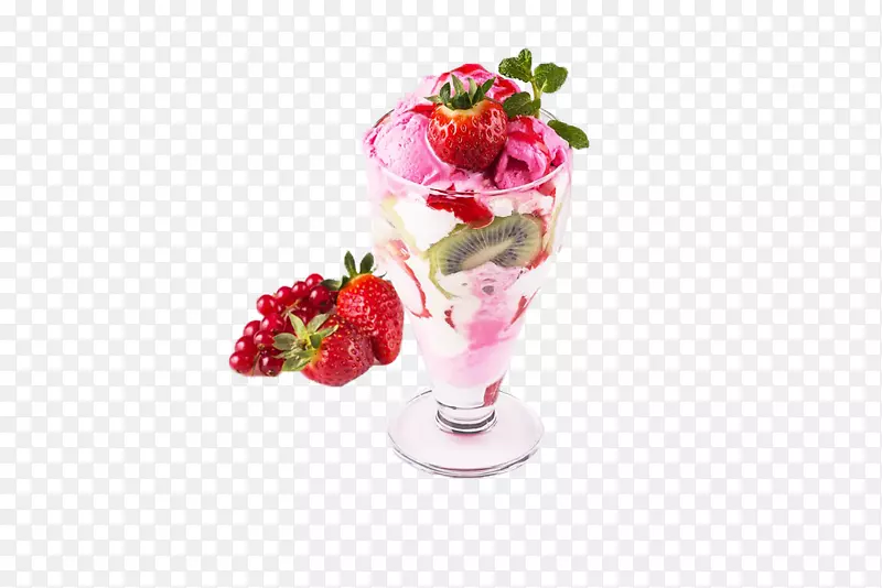 草莓冰淇淋巧克力冰淇淋-酒店餐厅甜点