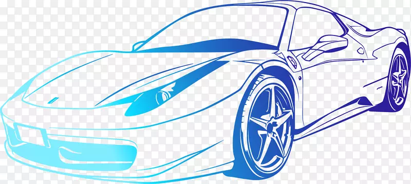 跑车法拉利458墙面贴纸漆酷车