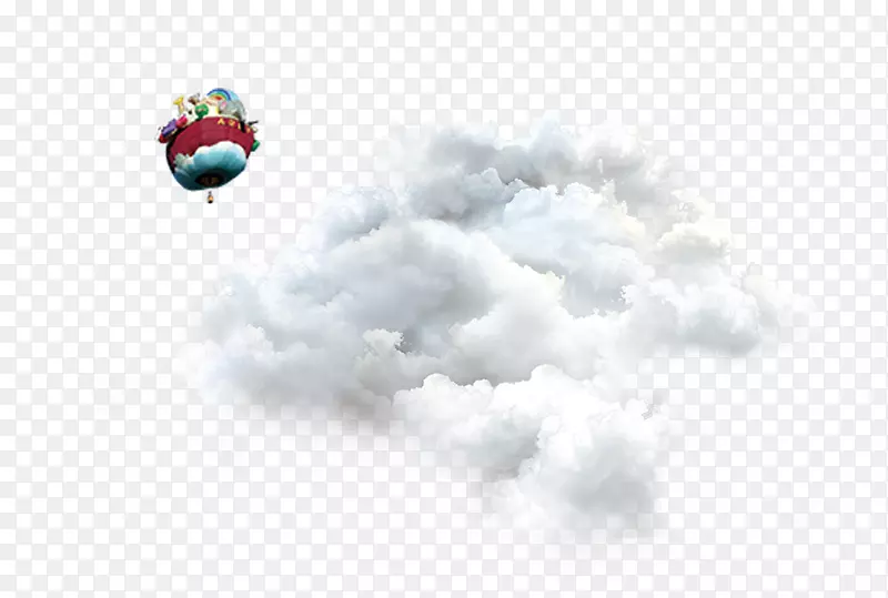 热气球白色设计师-白云热气球