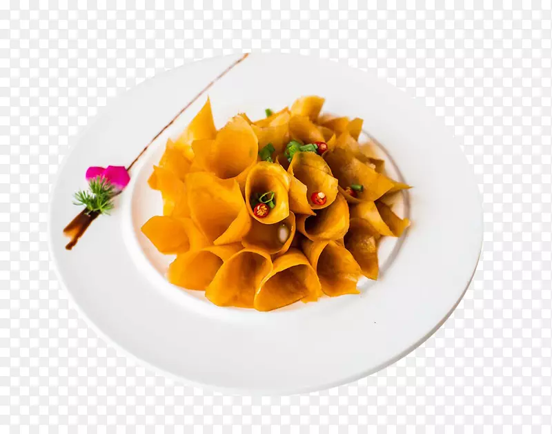 塔格里尼素食料理，料理，炒菜-油炸蝴蝶脸