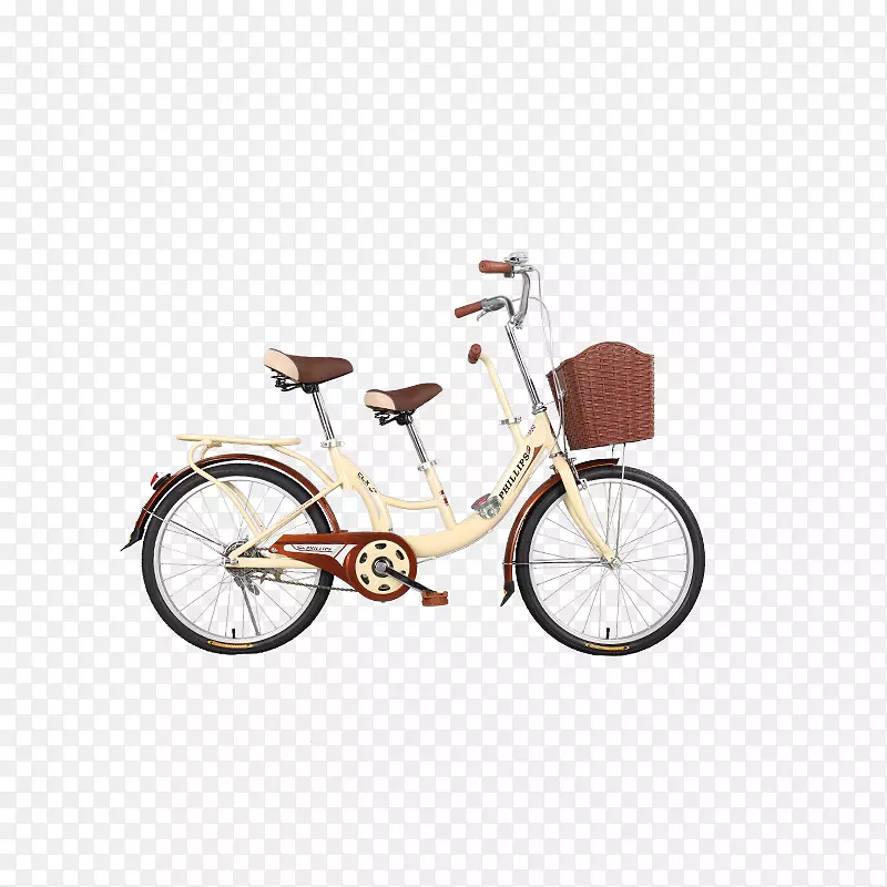 自行车车轮自行车鞍座自行车车架黄色自行车