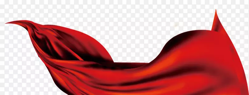 红色丝绸.装饰性的红色缎子
