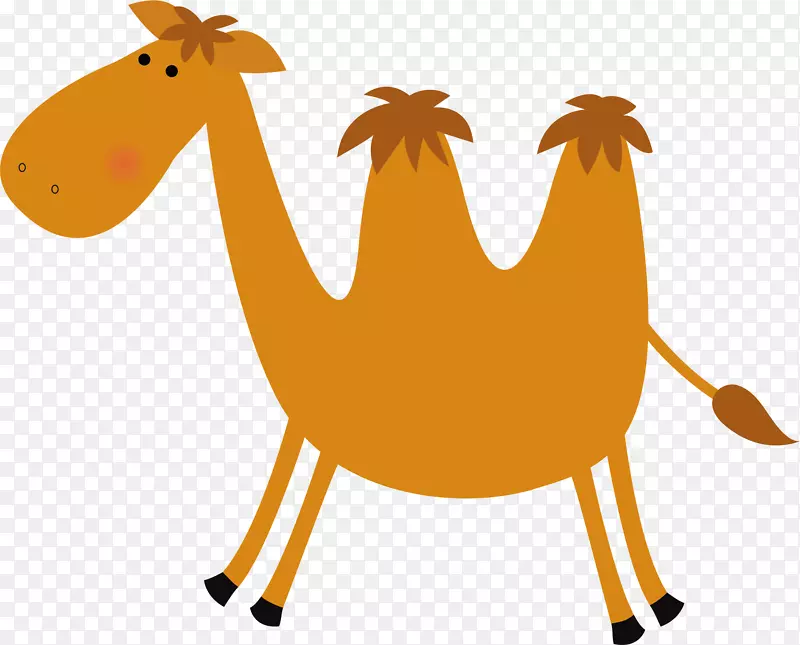 骆驼剪贴画.黄色骆驼载体