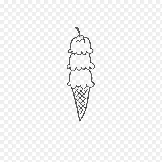 冰淇淋锥草莓冰淇淋.锥形材料