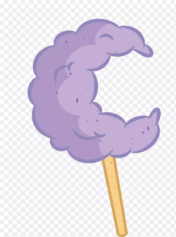 紫月棉糖
