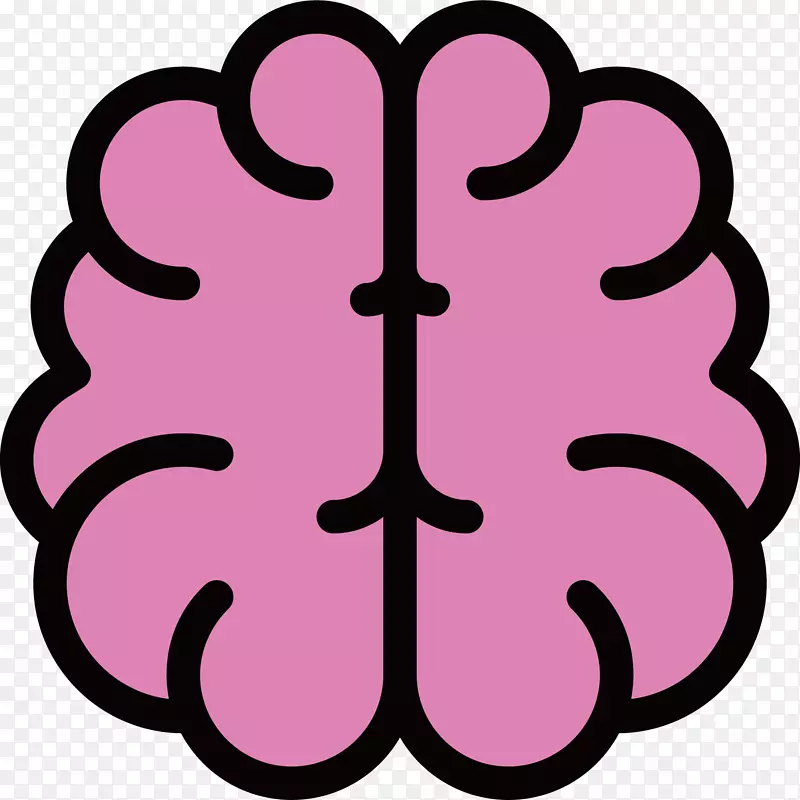 人脑图标轮廓-人脑
