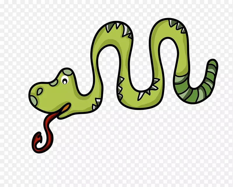 蛇剪贴画-一条蛇