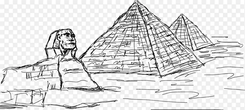 吉萨大狮身人面像古埃及金字塔开罗古埃及金字塔和狮身人面像艺术品