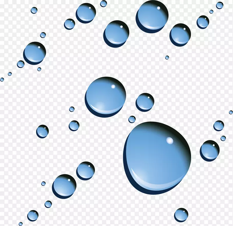 蓝滴下载-水晶简单水滴