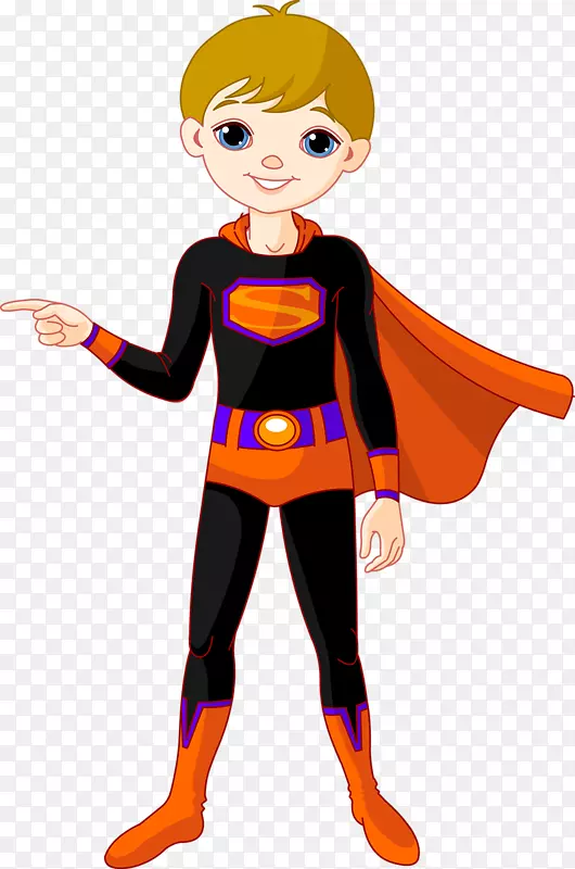 纸娃娃服装男孩儿-免费-可爱的超人服装