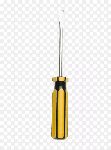 黄色平螺丝刀