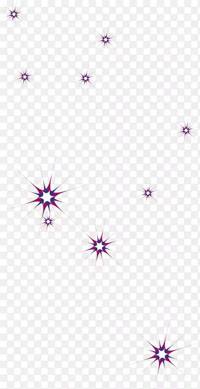 紫花瓣图案-冷紫星