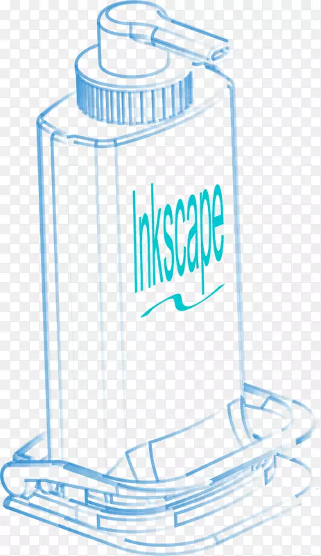 Inkscape剪贴画.手绘浴缸挤压瓶