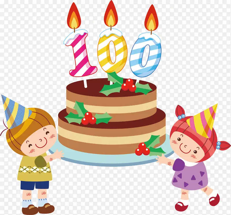 生日蛋糕祝你生日快乐-蛋糕糕点孩子卡通海报宣传材料