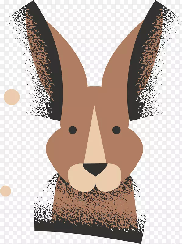 兔子卡通插图-可爱的小兔子