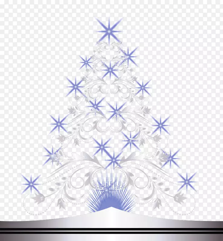 浅圣诞树-蓝星圣诞树