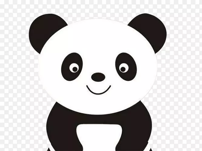 大熊猫着色书可爱熊卡通熊猫