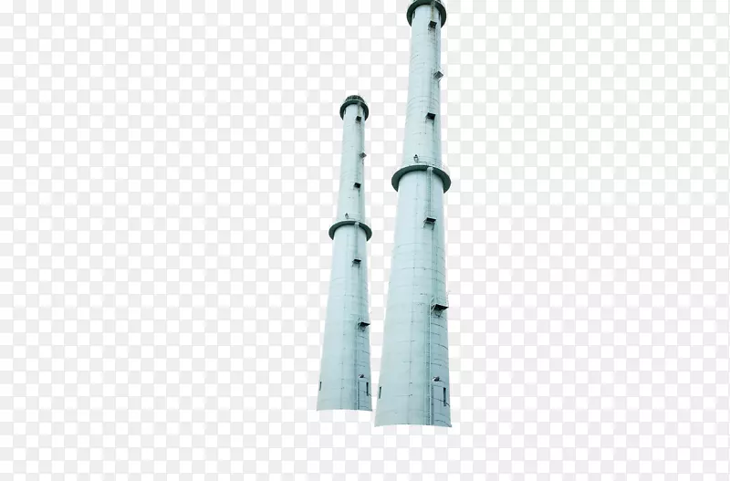建筑工厂-高大的烟囱，建筑物，工厂