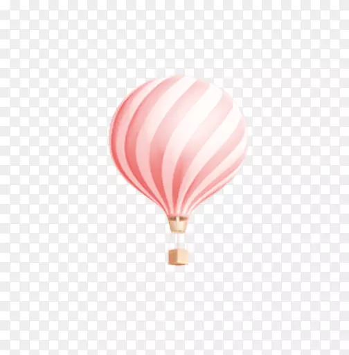 粉红热气球-浅色粉红热气球