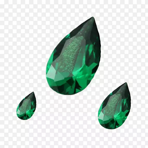 浅绿色翡翠-现代绿色个性翡翠绿石泪形